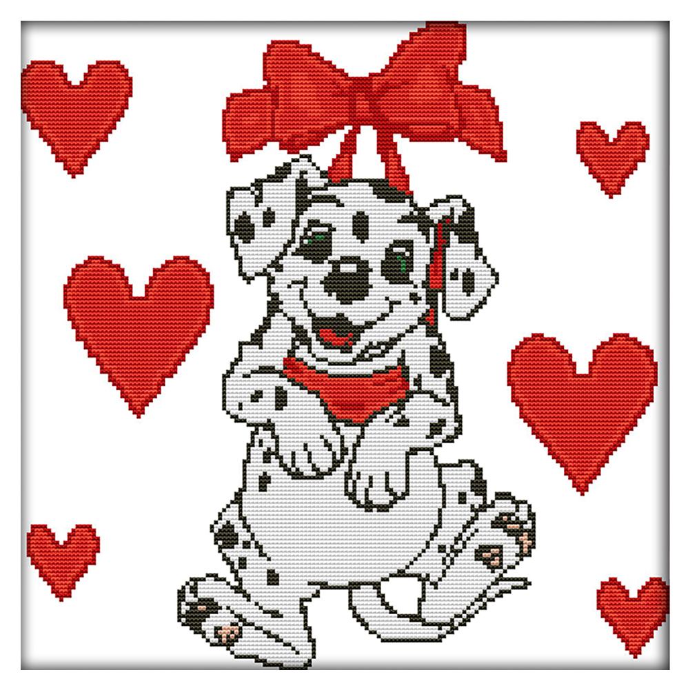 

Dog - 14CT Stamped Cross Stitch - 36*36CM, 501 Original