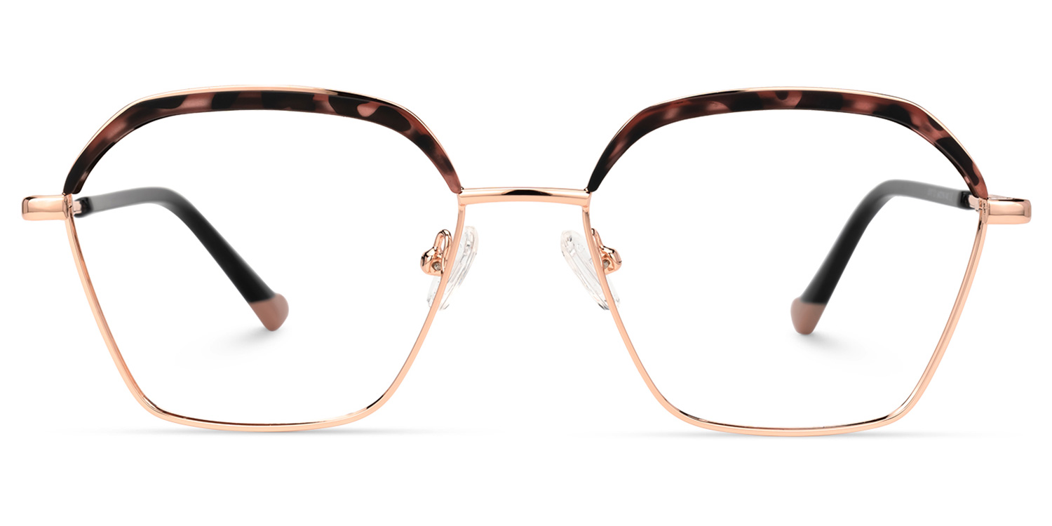 Nancey Schwarz-Tortoise Geometrisch Brille Schwarz-Tortoise