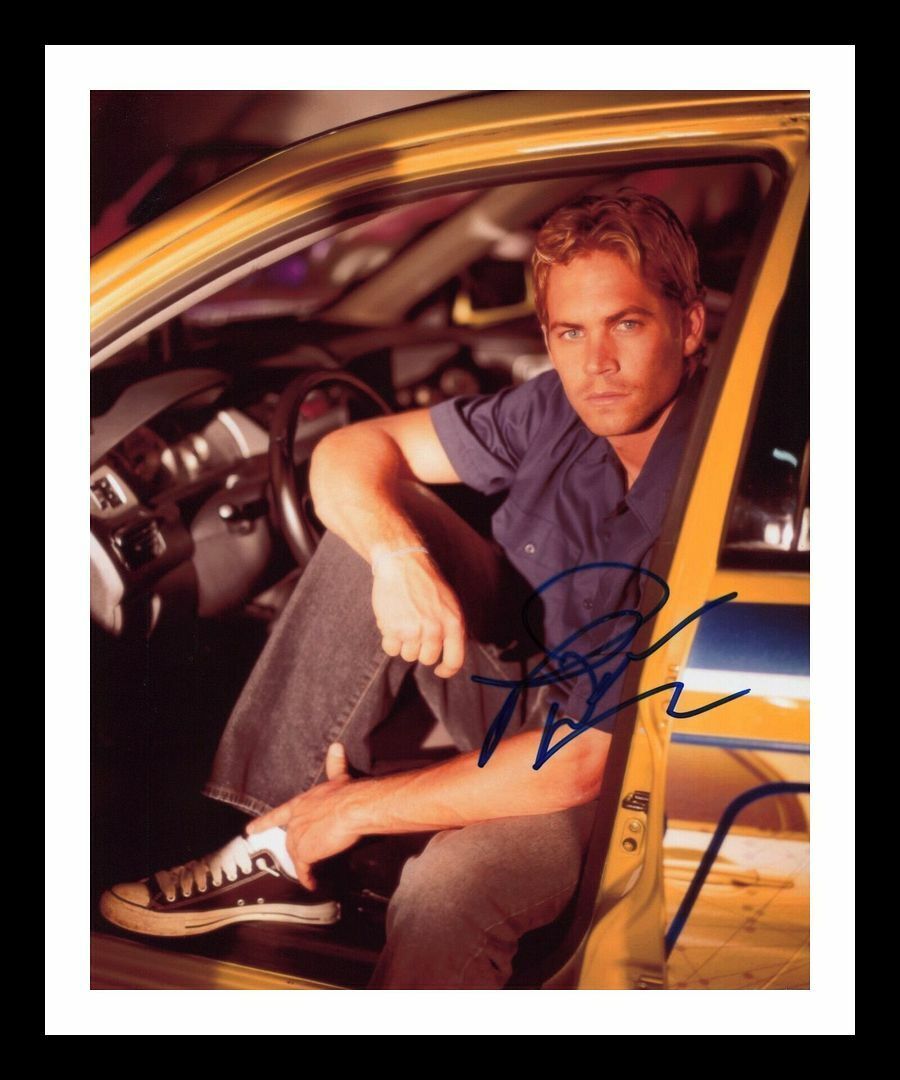 Paul Walker - The Fast and the Furious Autographed Signed & Framed Photo Poster painting