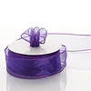 10 Yards | 1.5" Purple Sheer Organza Wired Edge Ribbon