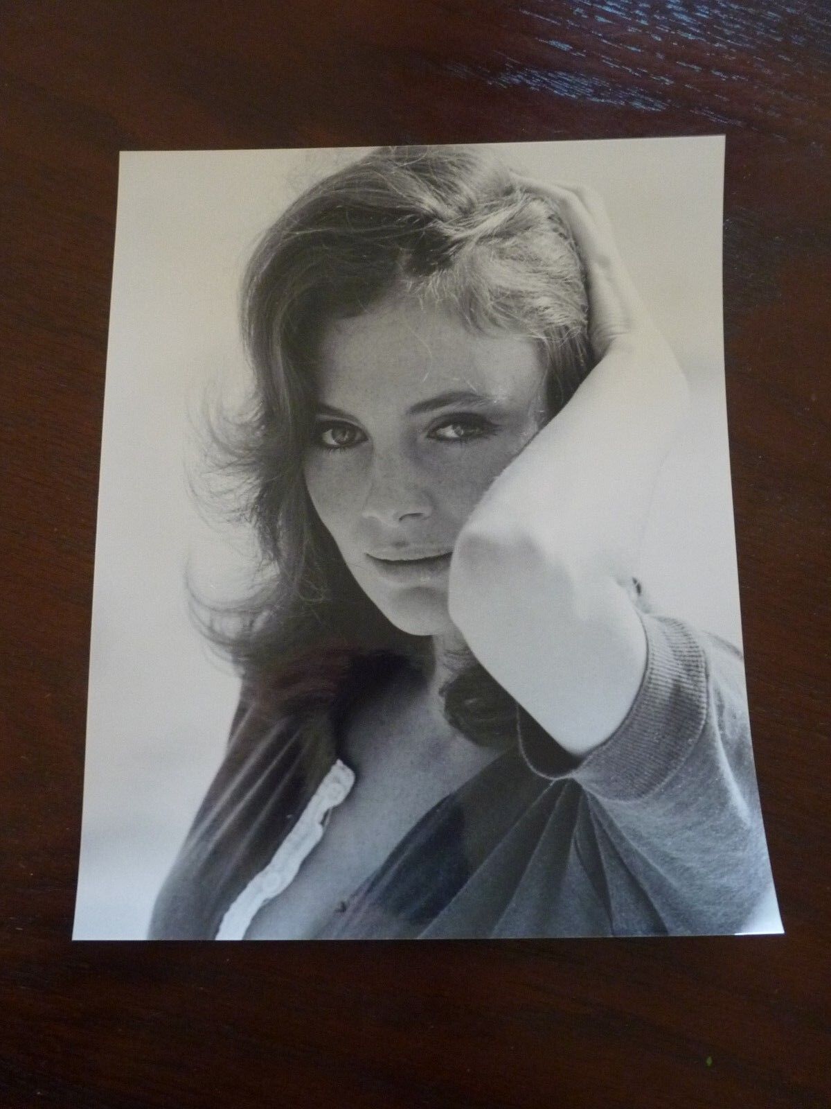 Jacqueline Bisset Sexy Actor 8x10 B&W Promo Photo Poster painting