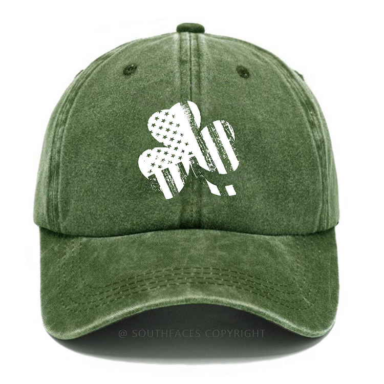 USA Flag Shamrock Print St. Patrick's Day Hats