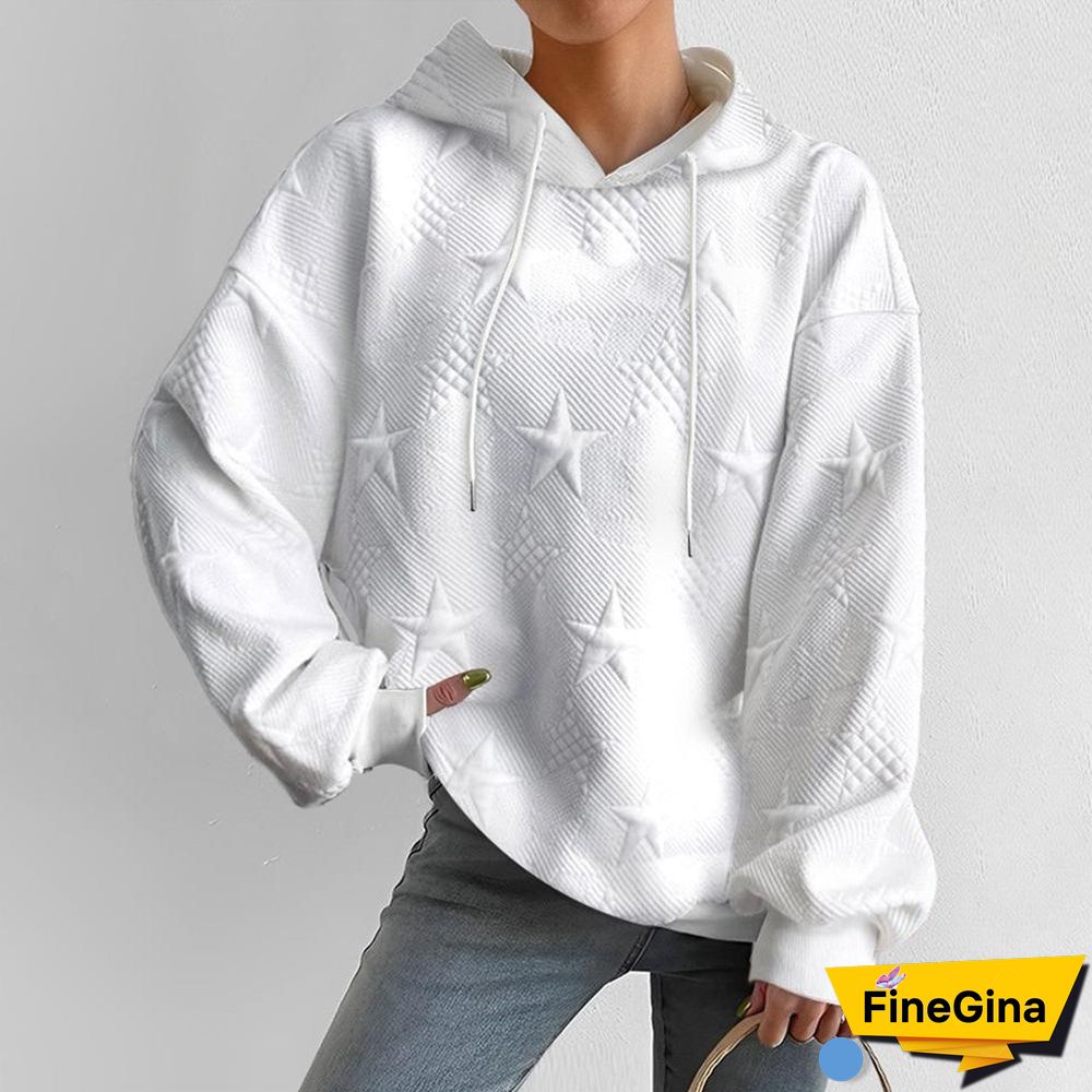 White Long Sleeve Plain Sweatshirt
