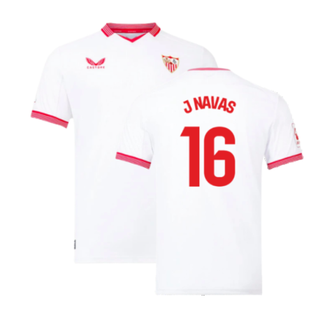 Seville FC Jesús Navas 16 Home Shirt Kit 2023-2024