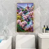 Rose Manor 5D Diamond Painting Rhinestone Full Round Drill for Room Decoration