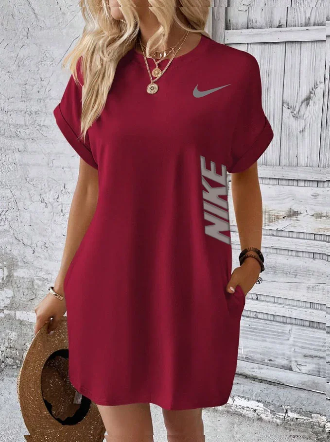NIKE2025 jarní a letní nové volné šaty
