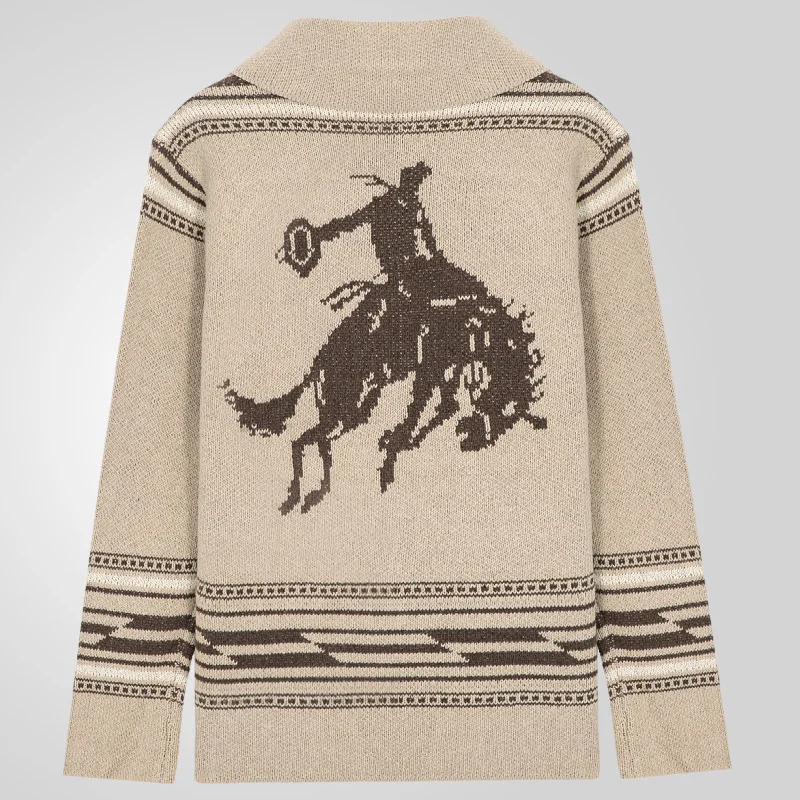 Uveng Uveng Men's Wear Jackcase Knitted Coat Long-Sleeved Collared Cardigan Sweater Man SY0037