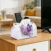 Bo&icirc;te en papier &agrave; peinture en forme de papillon rose Purple Heart Rose pour adultes pour d&eacute;butants, grand porte-papier en forme de diamant pour salon, chambre de chambre d&eacute;coration de table