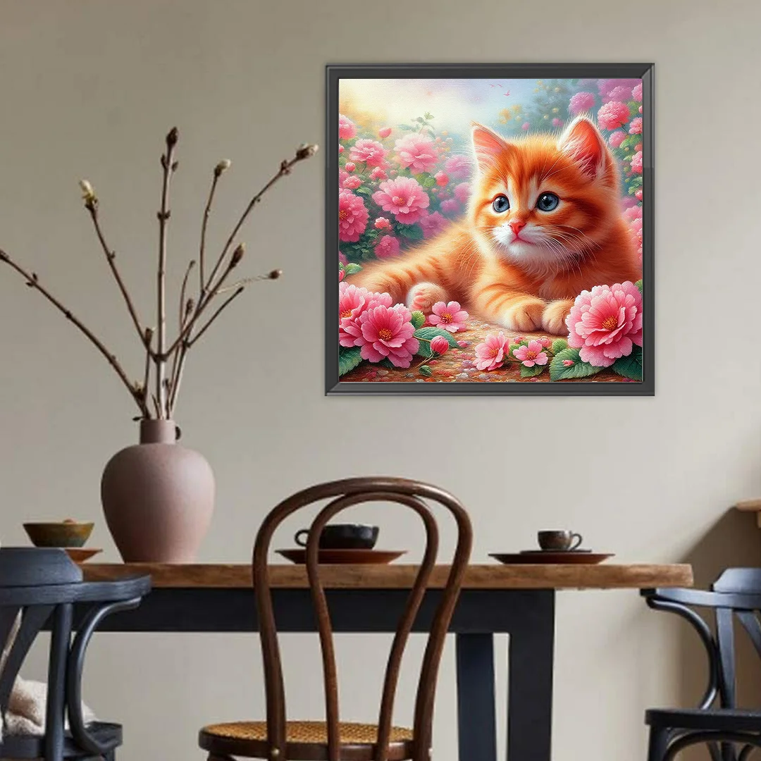 Diamond Painting - Full Round Drill - Cat(Canvas|Canvas|40*40cm)
