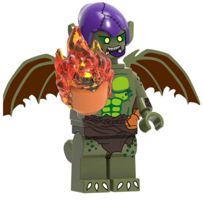 Green Goblin (Spider-Verse) Custom Marvel Superhero Minifigure Minifigure Bricks monstertoys