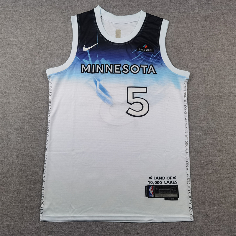 Unisex Minnesota Timberwolves 2024/25 Embroidered Swingman Jersey City Edition 