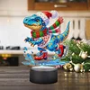 Acryl Weihnachten Dinosaurier doppelseitig - 5d DIY Bastellampe