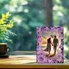 Special Shape Purple Lily Table Top Diamond Painting Frame Kits for Families