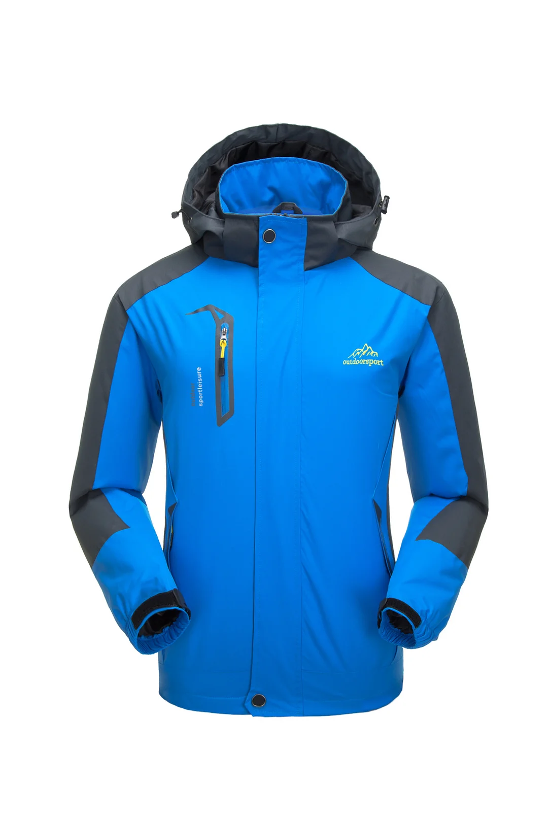 PASUXI Wholesale Men Lightweight Waterproof Hooded Rain Casual Jacket Outdoor Raincoat Windbreaker Hiking Jacket