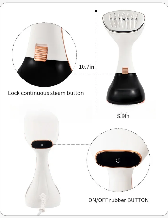 Handheld garment iron