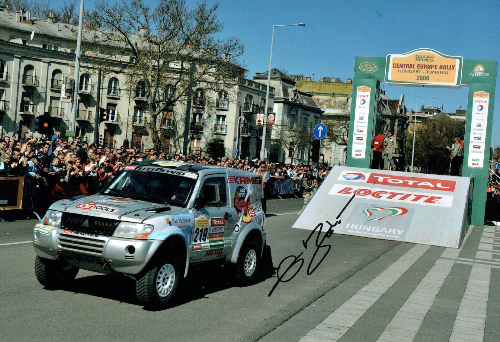 Ellen LOHR SIGNED AUTOGRAPH 12x8 Photo Poster painting German Driver Dakar Rally AFTAL COA