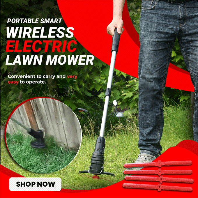 (50% OFF!) Christmas Promotion✨Cordless Electric Lawn Mower Grass Trimmer