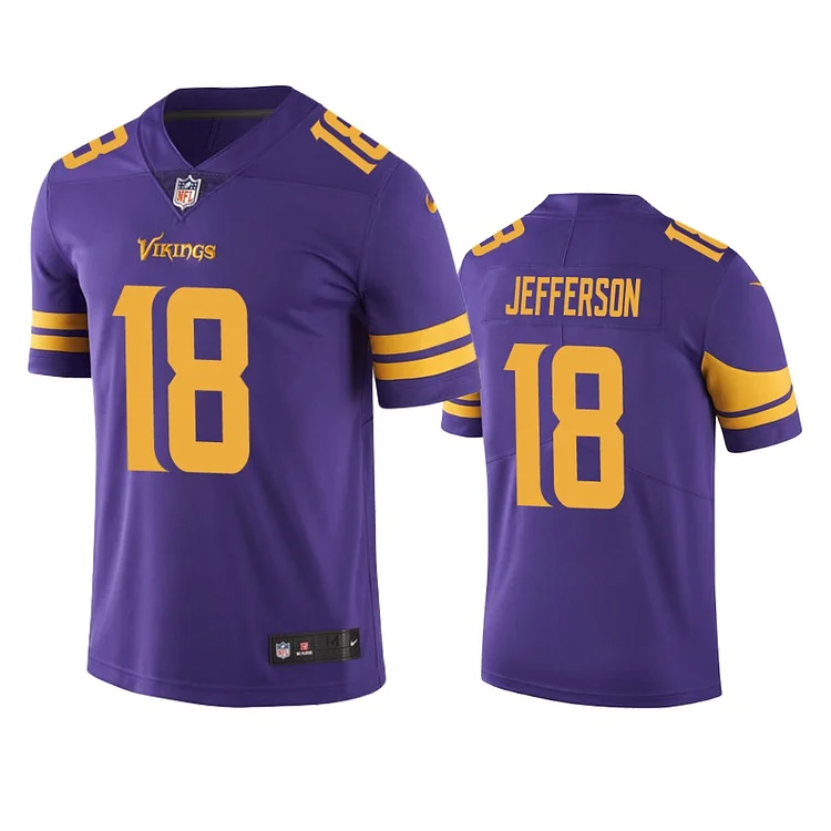Men's Minnesota Vikings #18 Justin Jefferson White Vapor Untouchable Limited Stitched Jersey