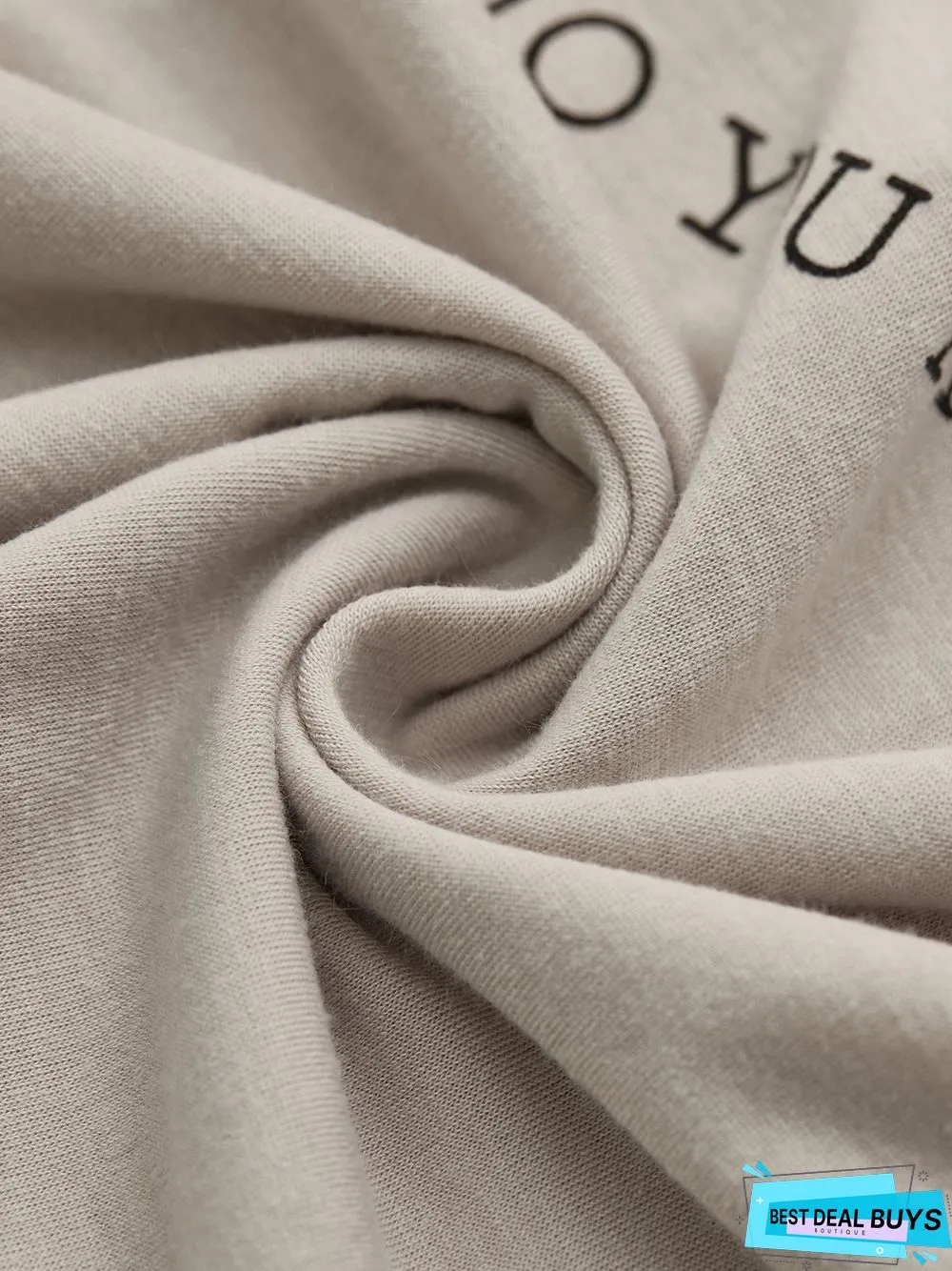 Gray Shawl Collar Cotton-Blend Long Sleeve Top