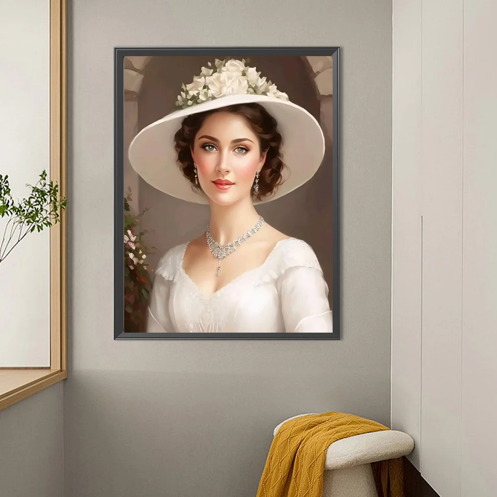 Diamond Painting - Full Round Drill - Elegant Lady(Canvas|50*60cm)
