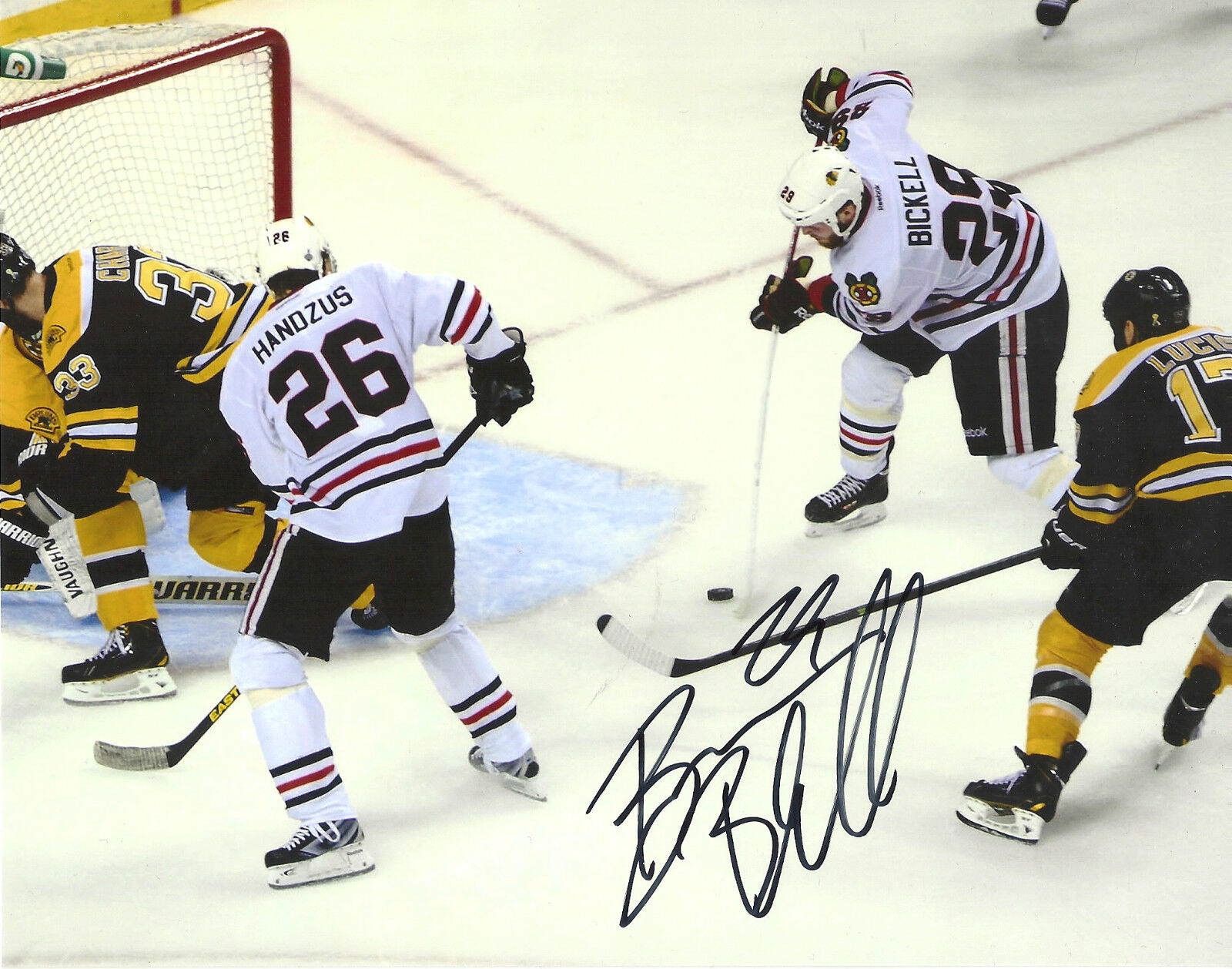 BRYAN BICKELL 'CHICAGO BLACKHAWKS' SIGNED STANLEY CUP 8X10 PICTURE *COA 3