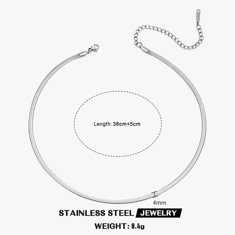 304 Stainless Steel 18K Gold Plated Basic Plating Geometric Necklace