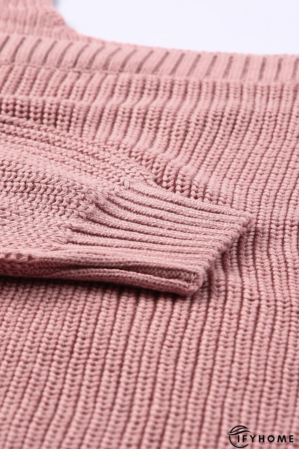 Pink Dew Shoulder Juliette Knitted Sweater | IFYHOME