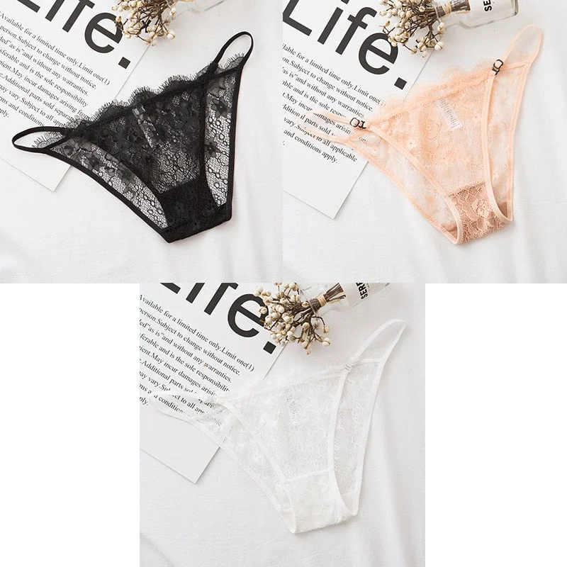 3pcs Sexy Briefs Lace Panties For Woman Underwear Briefs Hot Sale Female Breifs Underwear For Woman Panties Sexy Ladies Briefs