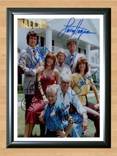 Dallas Larry Hagman   Signed Autographed Photo Poster painting Poster Print Memorabilia A4 Size