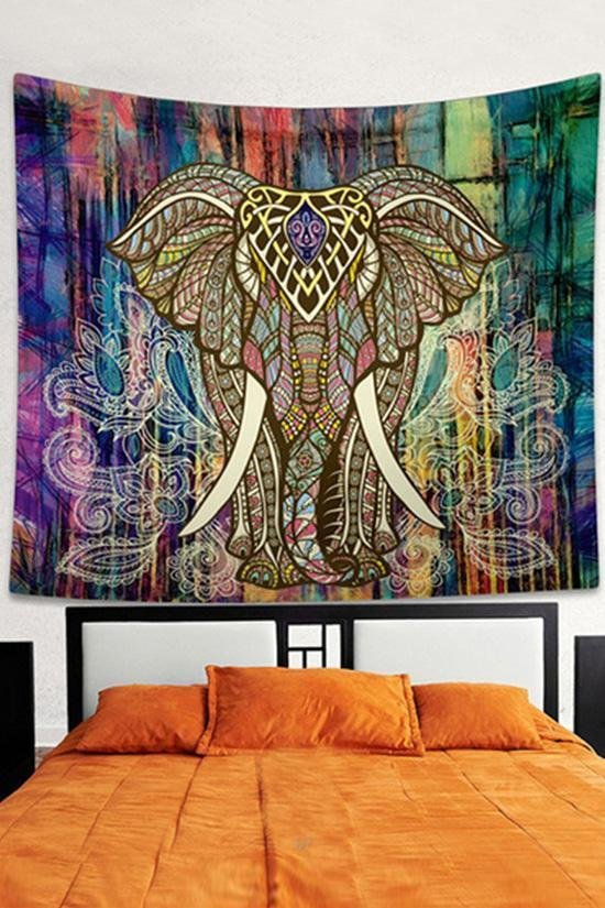 Colorful Elephant Beach Towel-elleschic