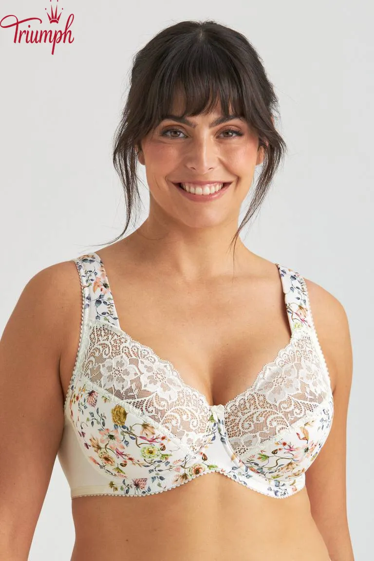 Triumph - Soutien com arma&ccedil;&atilde;o e renda floral (4 unidades)