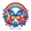 Acrylic Special Shaped Butterfly Rainbow Diamond Painting Desktop Decorations