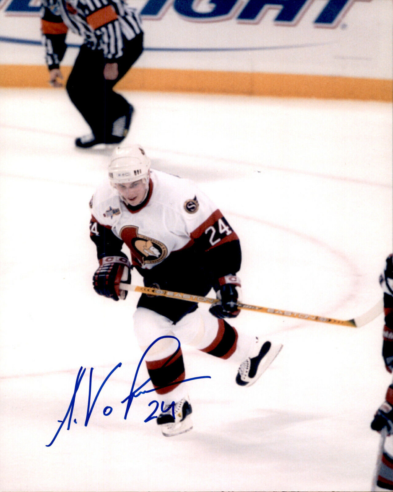 Anton Volchenkov SIGNED 8x10 Photo Poster painting OTTAWA SENATORS #2