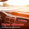 3 In 1 Mini Electronic Car Clock Car Inside Outside Thermometer Voltage Monitor