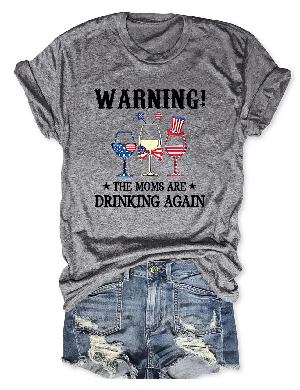 Warning The Moms are Drinking Again T-Shirt