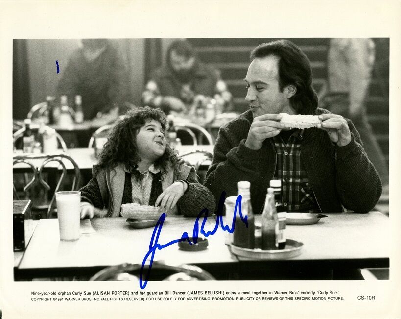 JIM BELUSHI Signed Photo Poster painting - Curly Sue