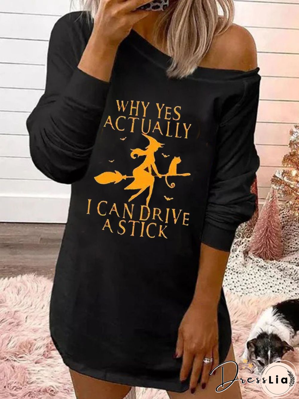 Casual Crew Neck Knitting Dress