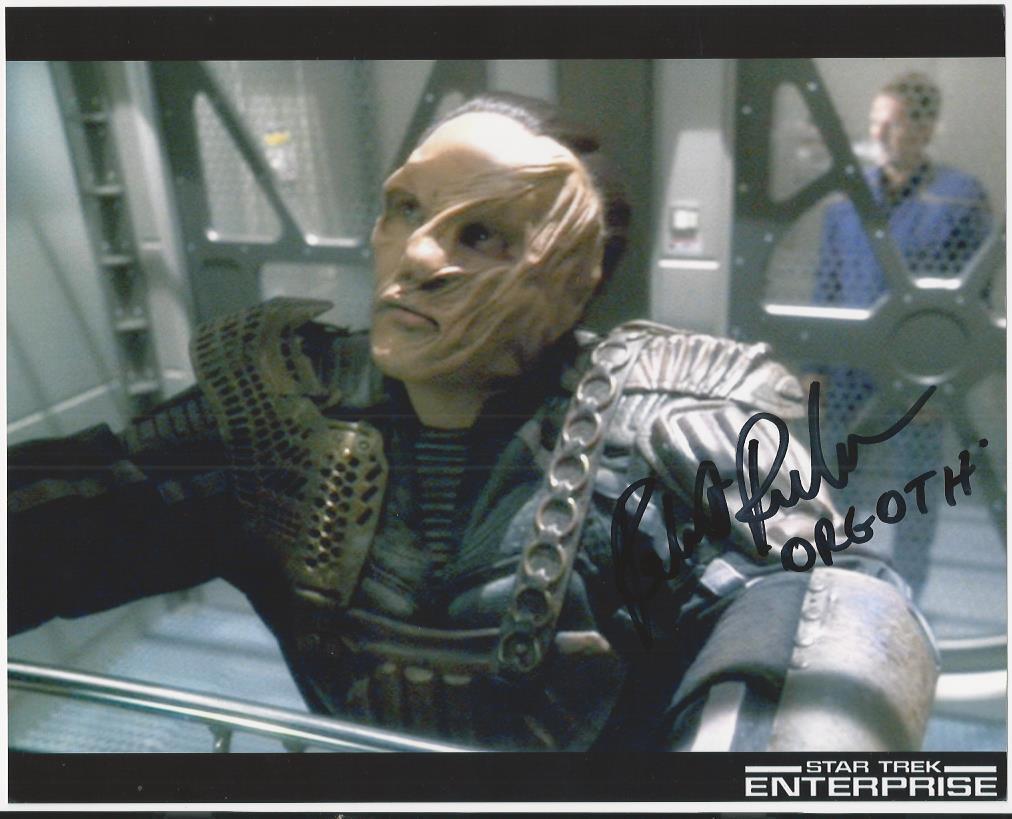 Robert Rusler - Star Trek ENT signed Photo Poster painting