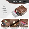 BAIGIO Umh&auml;ngetasche Herren Klein Leder Herrentasche Vintage Schultertasche Handtasche M&auml;nner Tasche Ledertasche M&auml;nnertasche Crossbody Bag f&uuml;r Arbeit Business T&auml;gliches Leben Reise