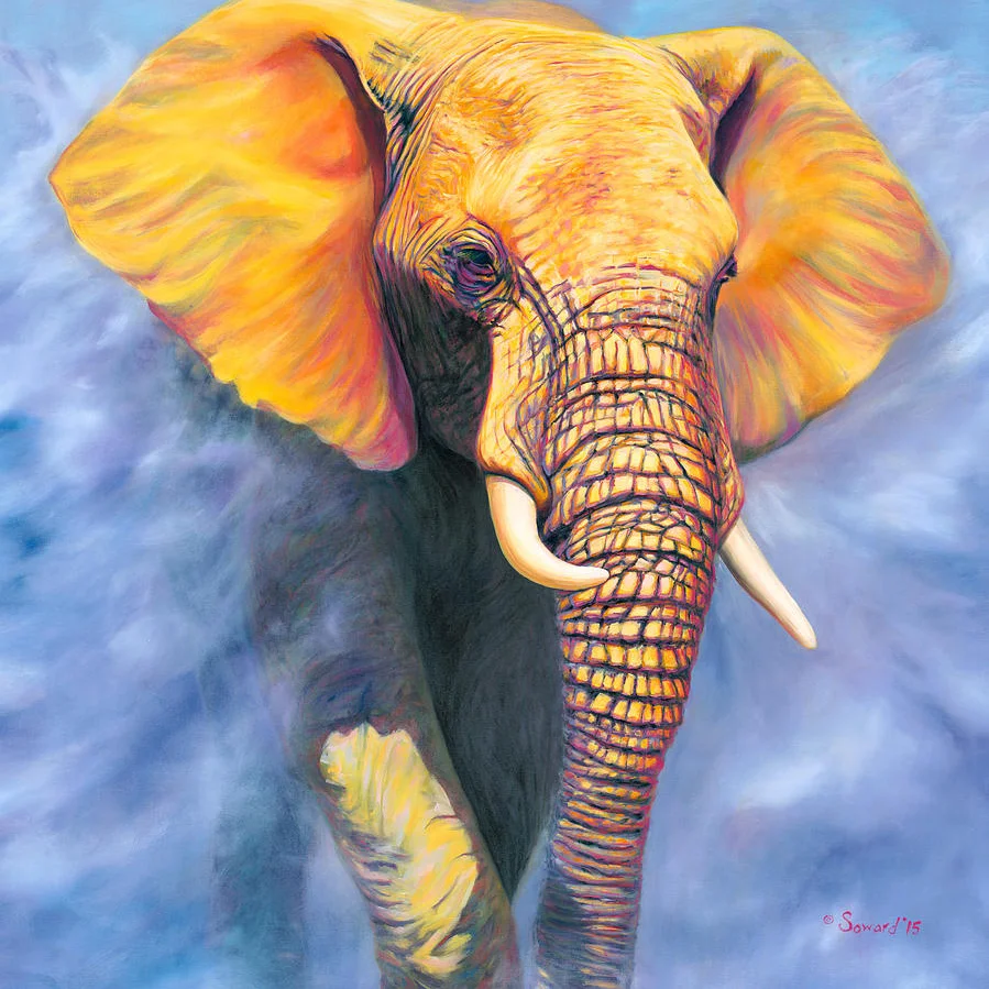 Diamond Painting - Full Round/Square Drill - Elephant(30*30 - 50*50cm)