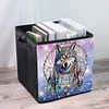 (US Only)Dream Catcher Wolf Special Shape Diamond Painting Container for Home Storage