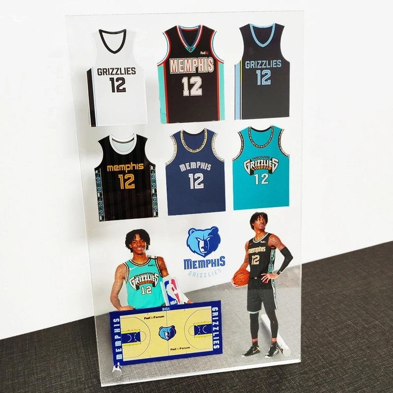 James Curry Nba Basketball Star Acrylic Jersey Decoration Kobe 36-piece Jersey Collection Desktop Decoration