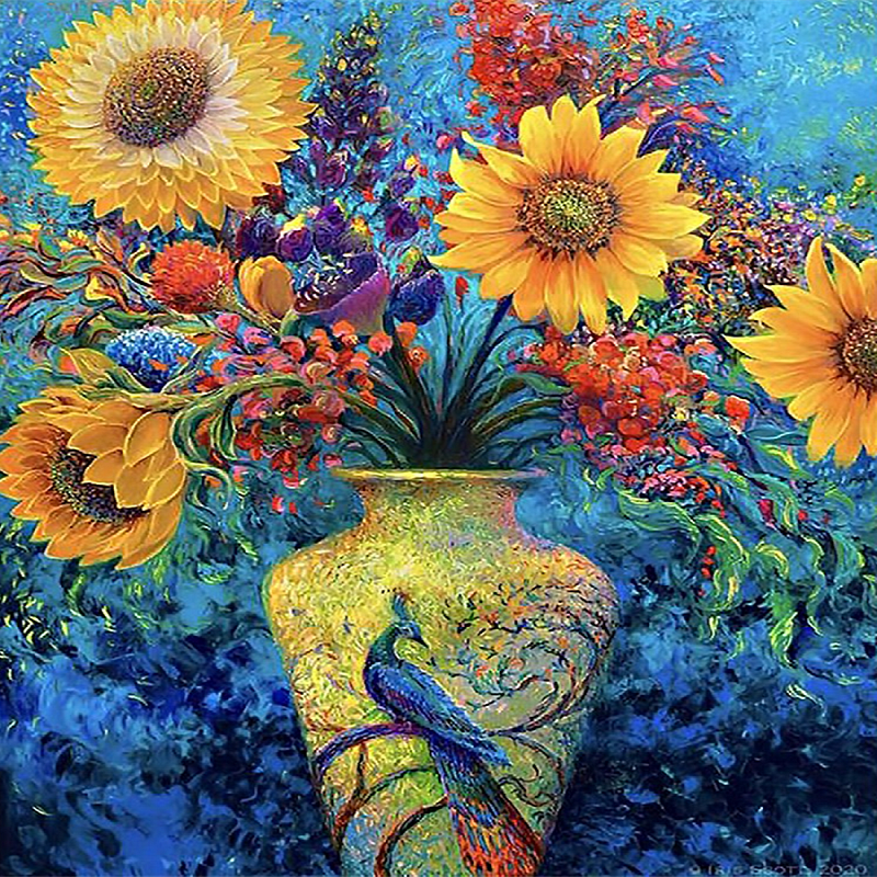 Sunflower Bouquet 30*40CM(Canvas) Full Square Drill Diamond Painting gbfke