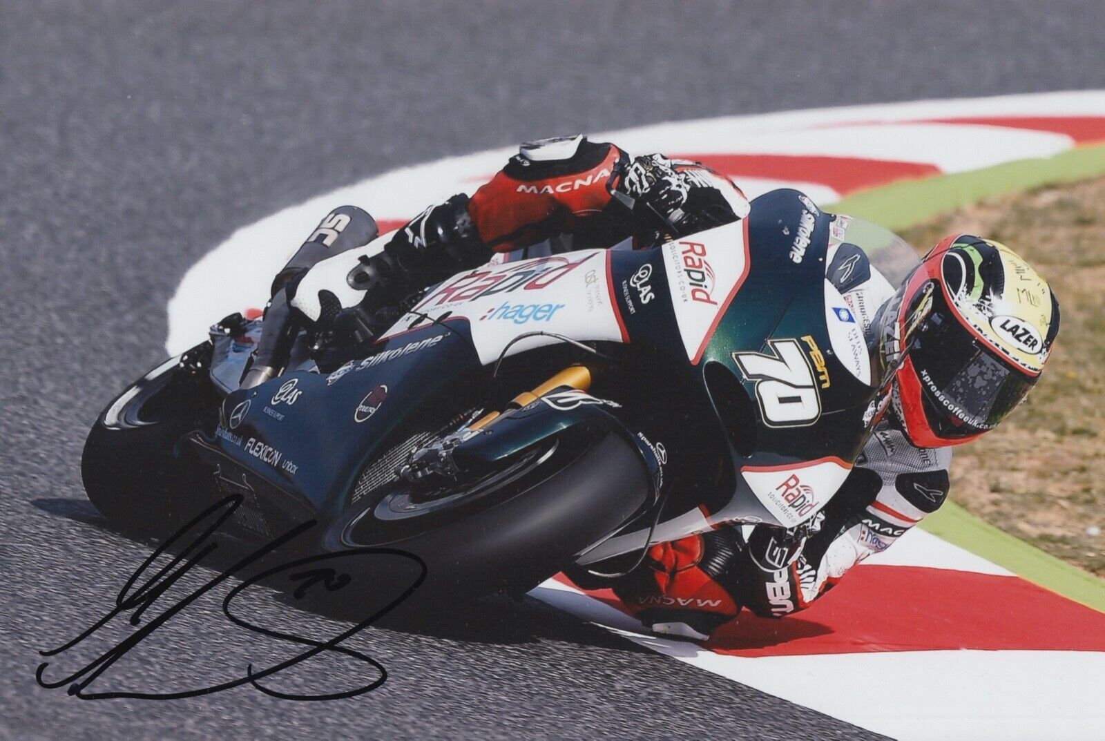 Michael Laverty Hand Signed 12x8 Photo Poster painting MotoGP Autograph Paul Bird Motorsport 1