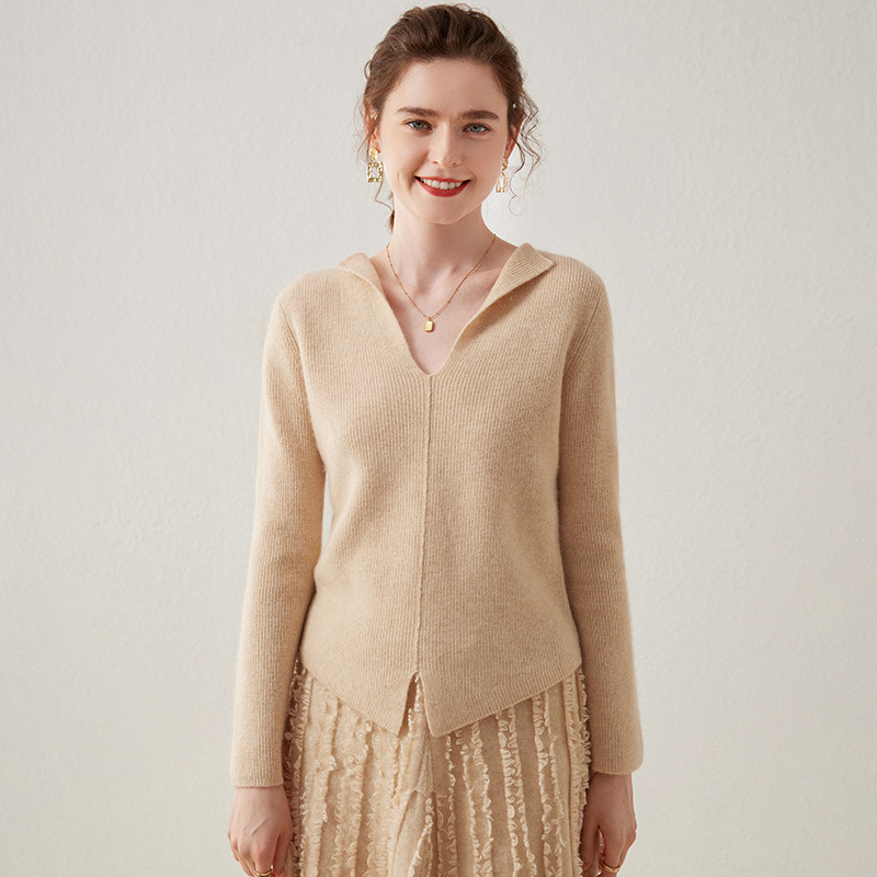 Figural Cashmere Sweater For Women REAL SILK LIFE