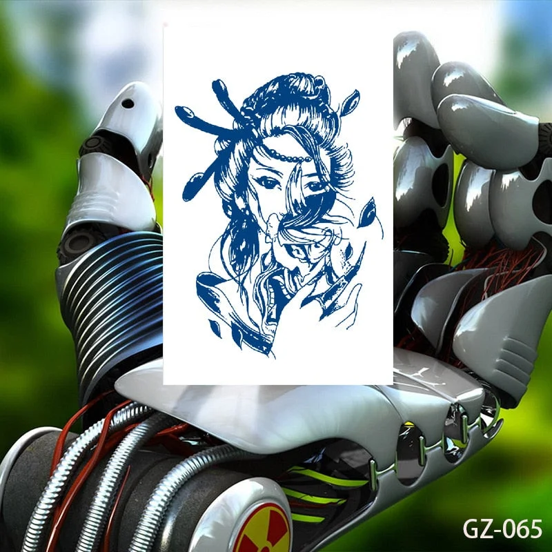 Temporary Waterproof Tattoo Stickers Talisman Get Love Disaster Elimination Juice Ink Men Women Chest Body Arm Fake Tatoo Beauty