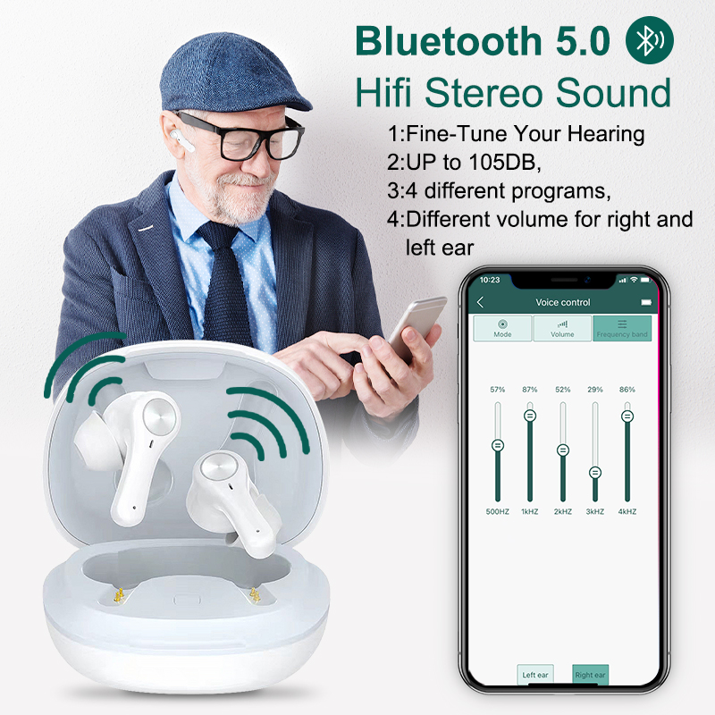 16 Channel Digital ITE Hearing Aids: Rechargeable, Bluetooth & Customizable With APP