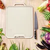 Stainless Steel Cutting Board Double Sided Chopping Block for Meat Vegetables