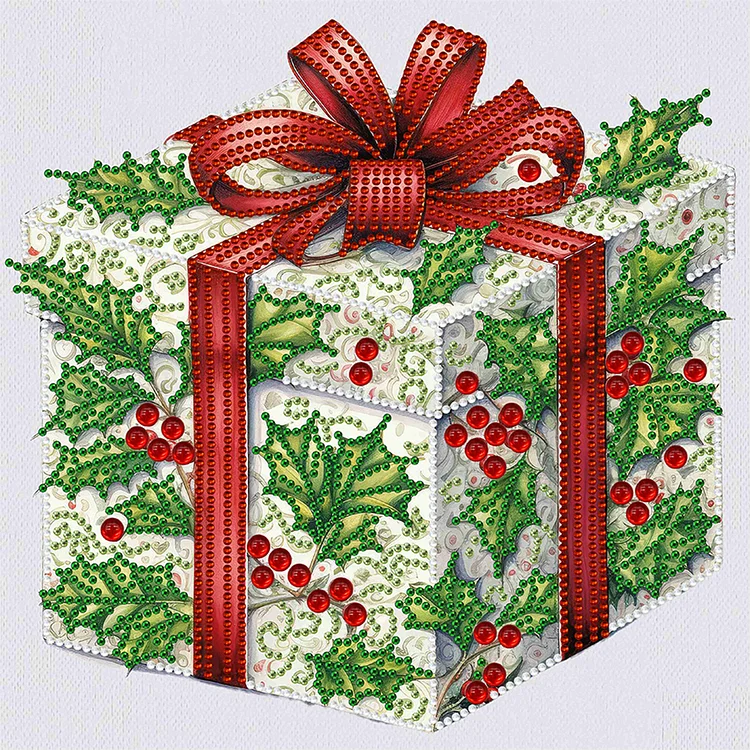 Christmas Gift 30*30cm (Canvas) Special Drill Diamond Painting gbfke