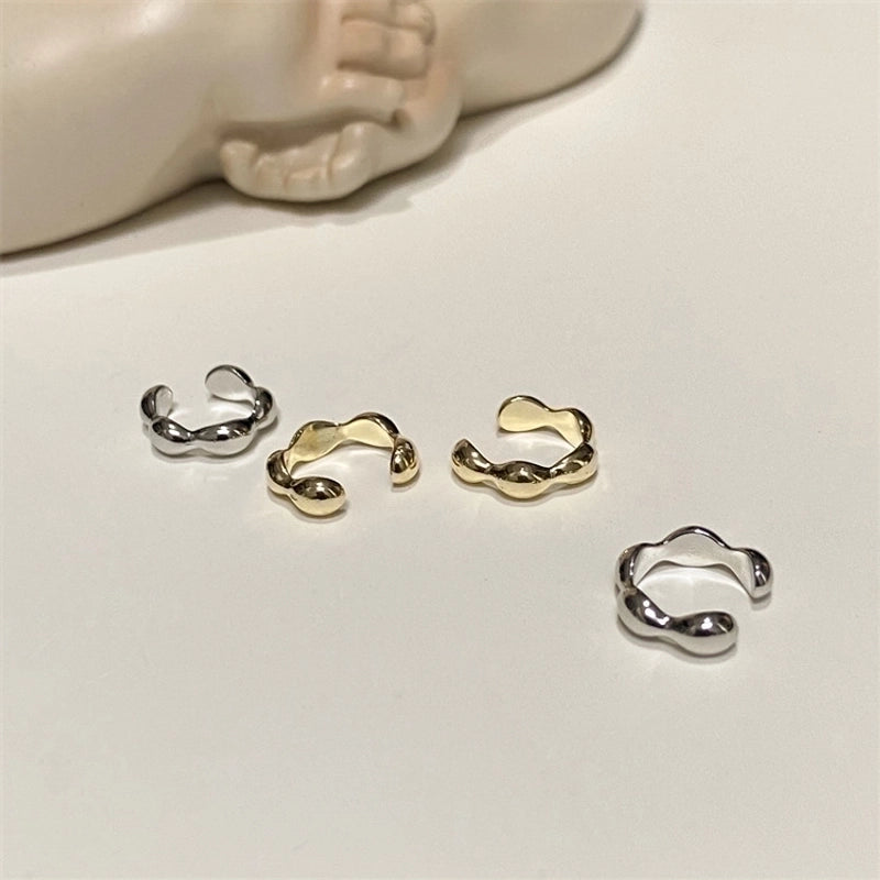 1 Pair Ig Style Minimalist Solid Color Plating Copper Ear Cuffs